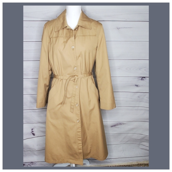 London Fog Vintage Maincoats Long Women's Jacket Size 12M - Picture 1 of 16